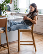 White Oak Frame / Oat Woven Seat