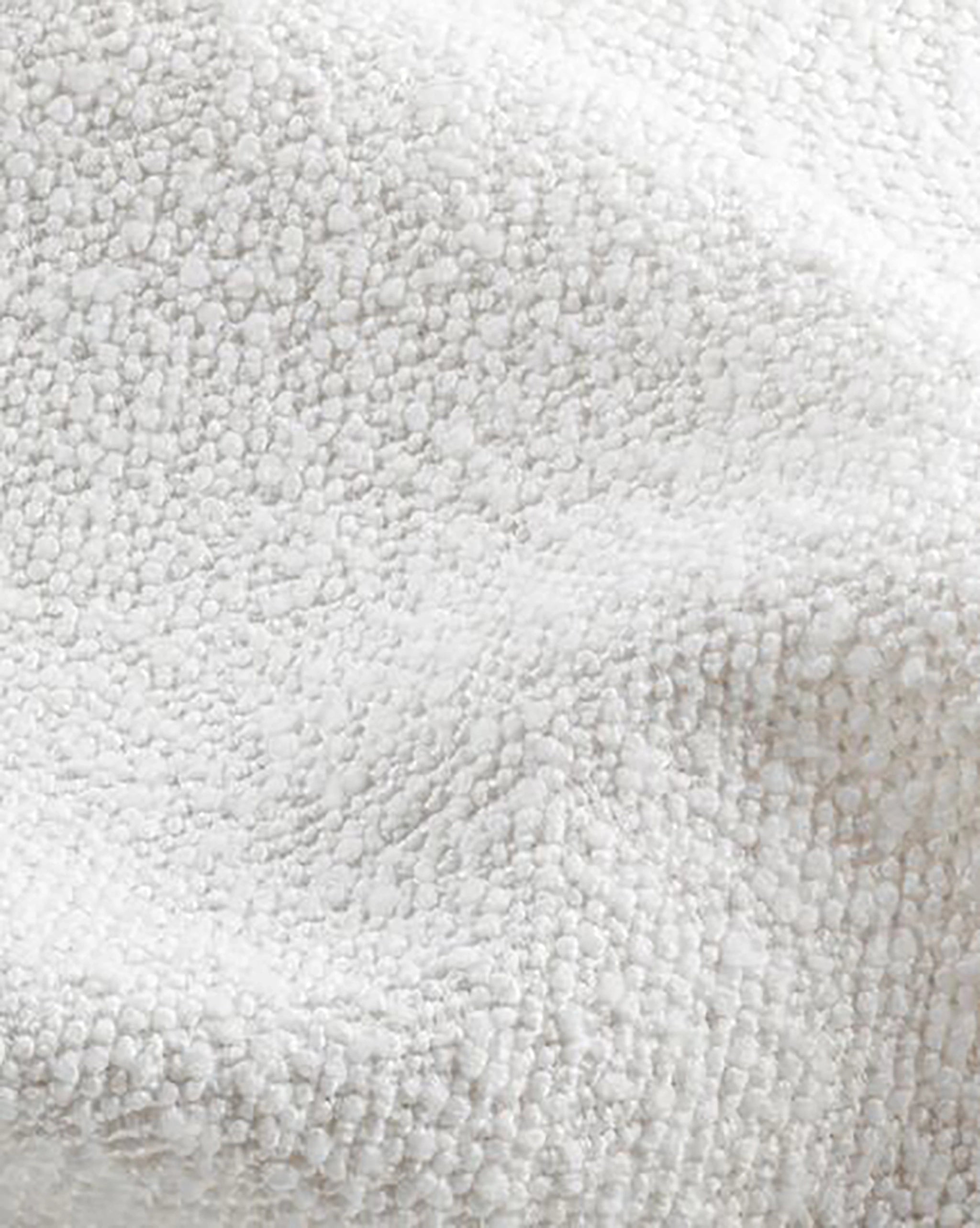 White Boucle / Walnut