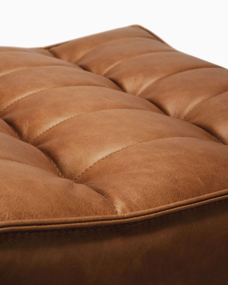 Saddle Leather / Footstool (28")