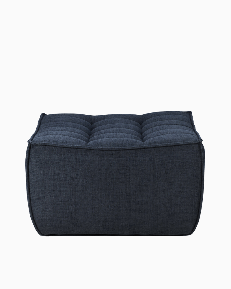 Eco Fabric Graphite / Footstool (28")