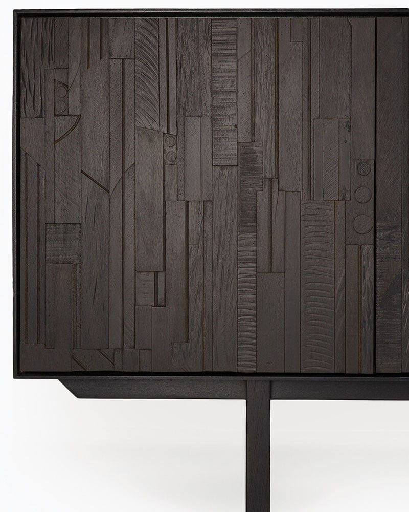 Black Teak / Three Door (67")