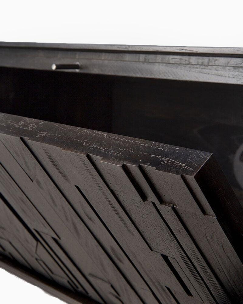 Black Teak / Two Drawers (95.5")