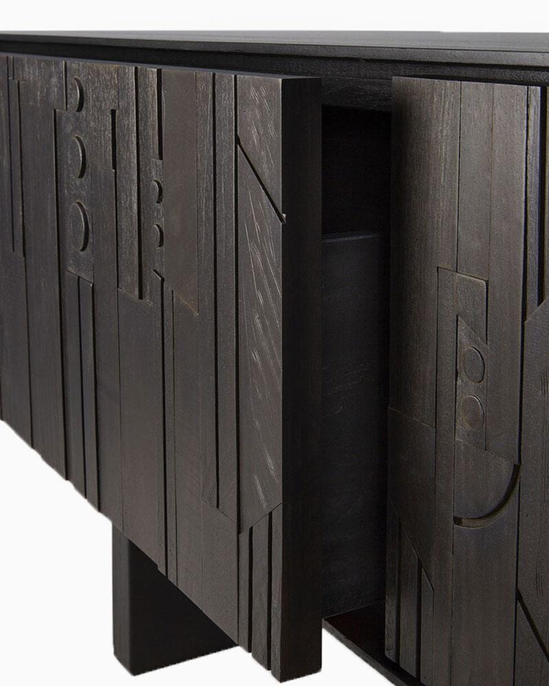 Black Teak / One Drawer (64")