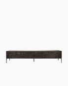 Black Teak / Two Drawers (94.5")